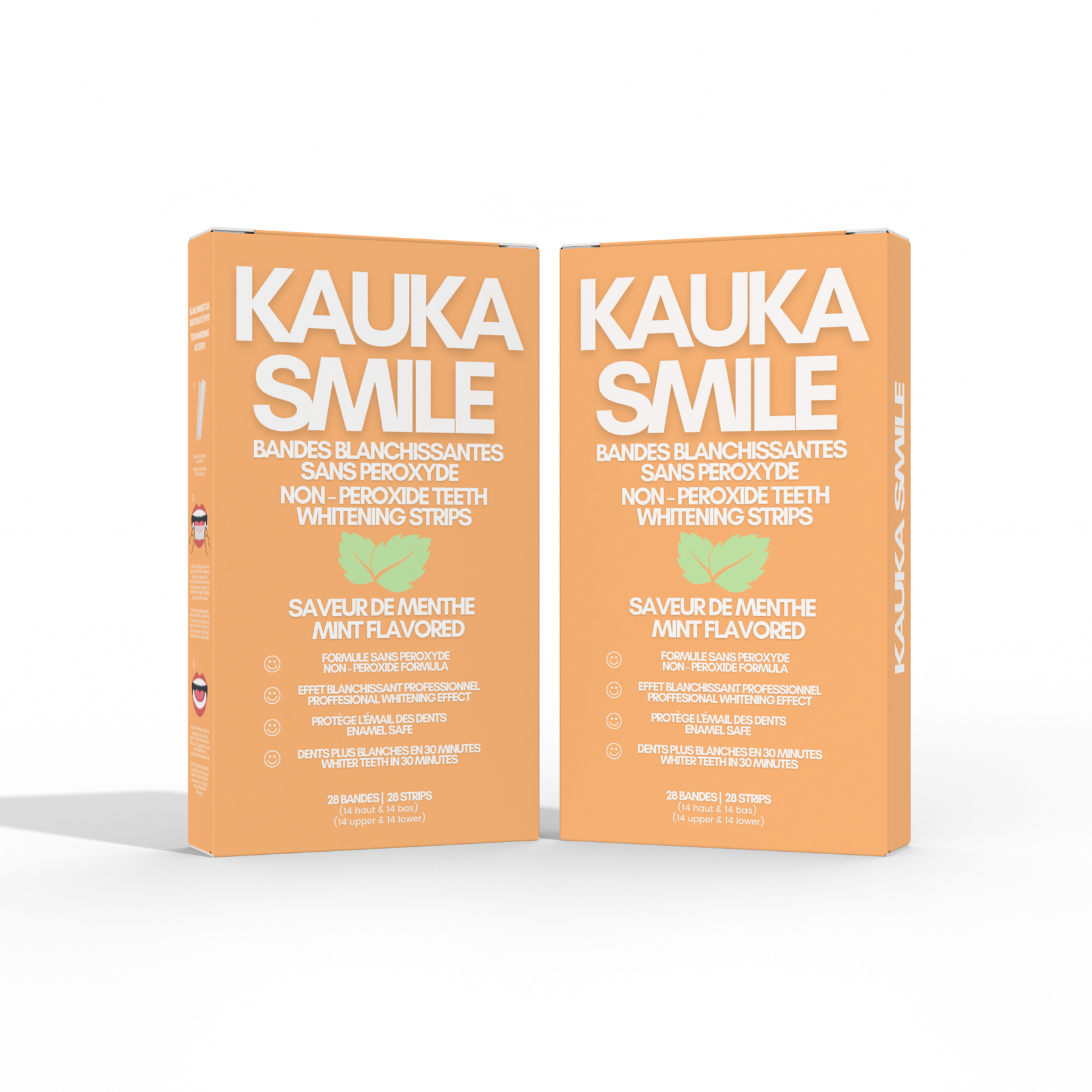 Pack Bandes Originales : 2 Paquets Bandes Kauka Smile (sans peroxyde)