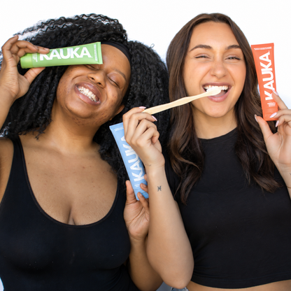 Triple Pack : Dentifrice Sans Fluor à la Framboise bleue + Punch à la pêche + Menthe