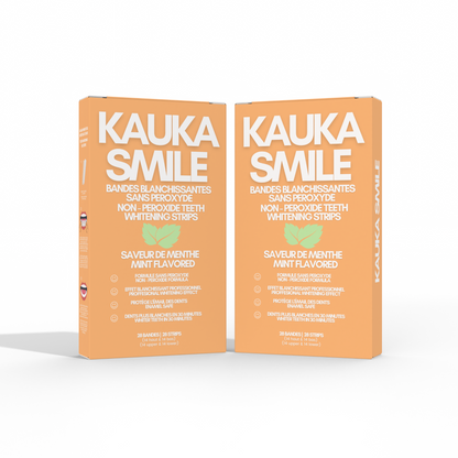 Strips Pack : 2 packs of Kauka Smile Whitening Strips (peroxide-free)