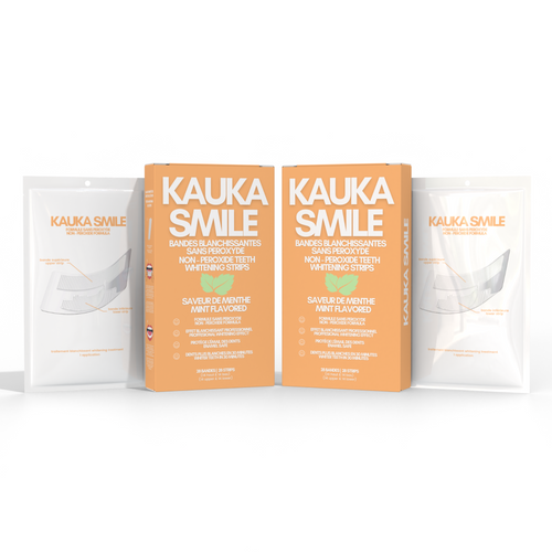 Strips Pack : 2 packs of Kauka Smile Whitening Strips (peroxide-free)