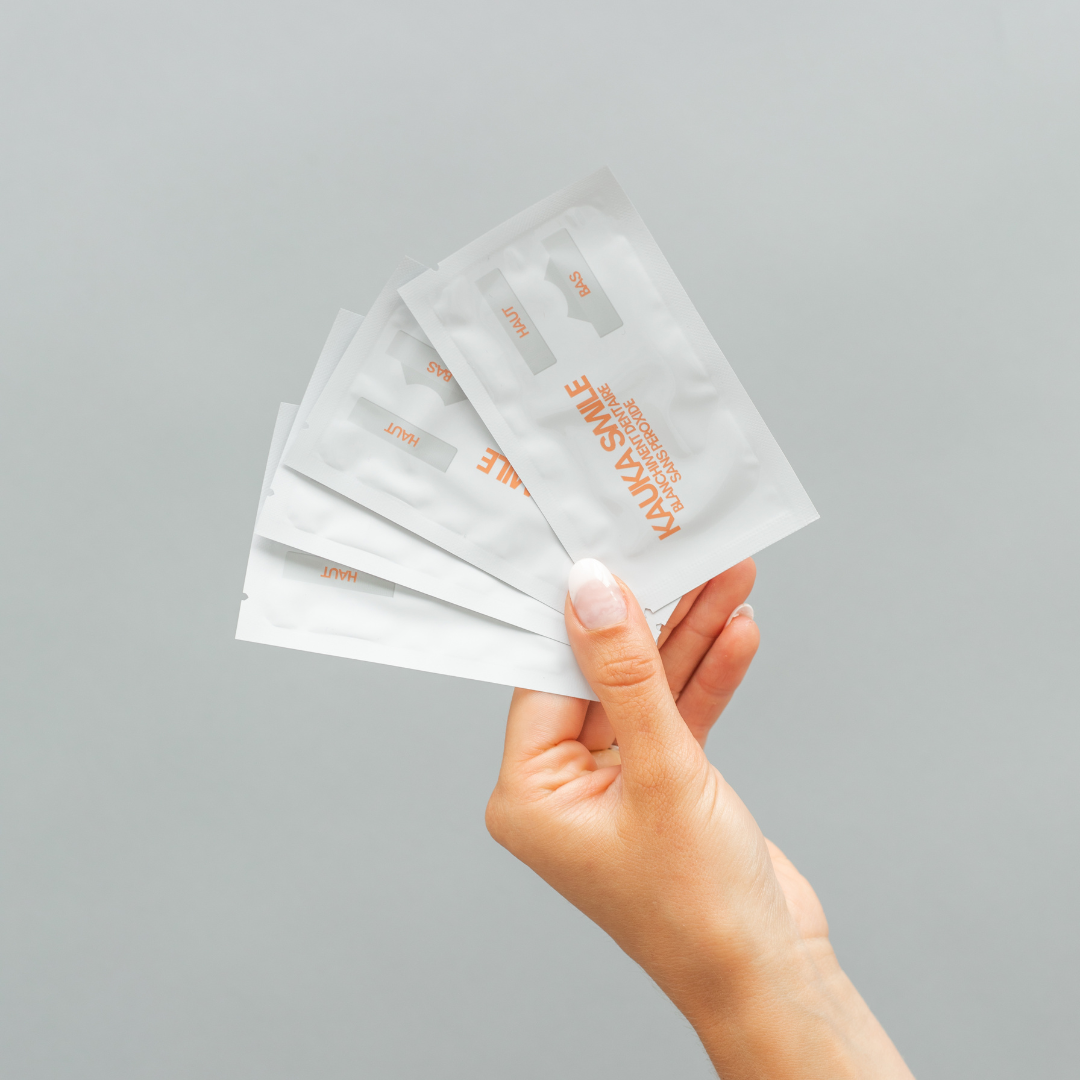 Strips Pack : 2 packs of Kauka Smile Whitening Strips (peroxide-free)