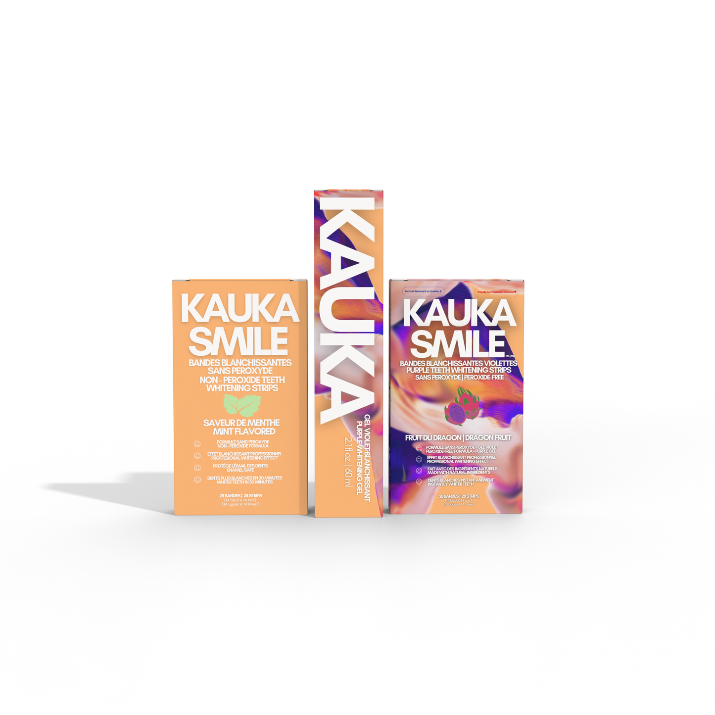 Triple Pack : Bandes Kauka + Gel Violet + Bandes Violettes