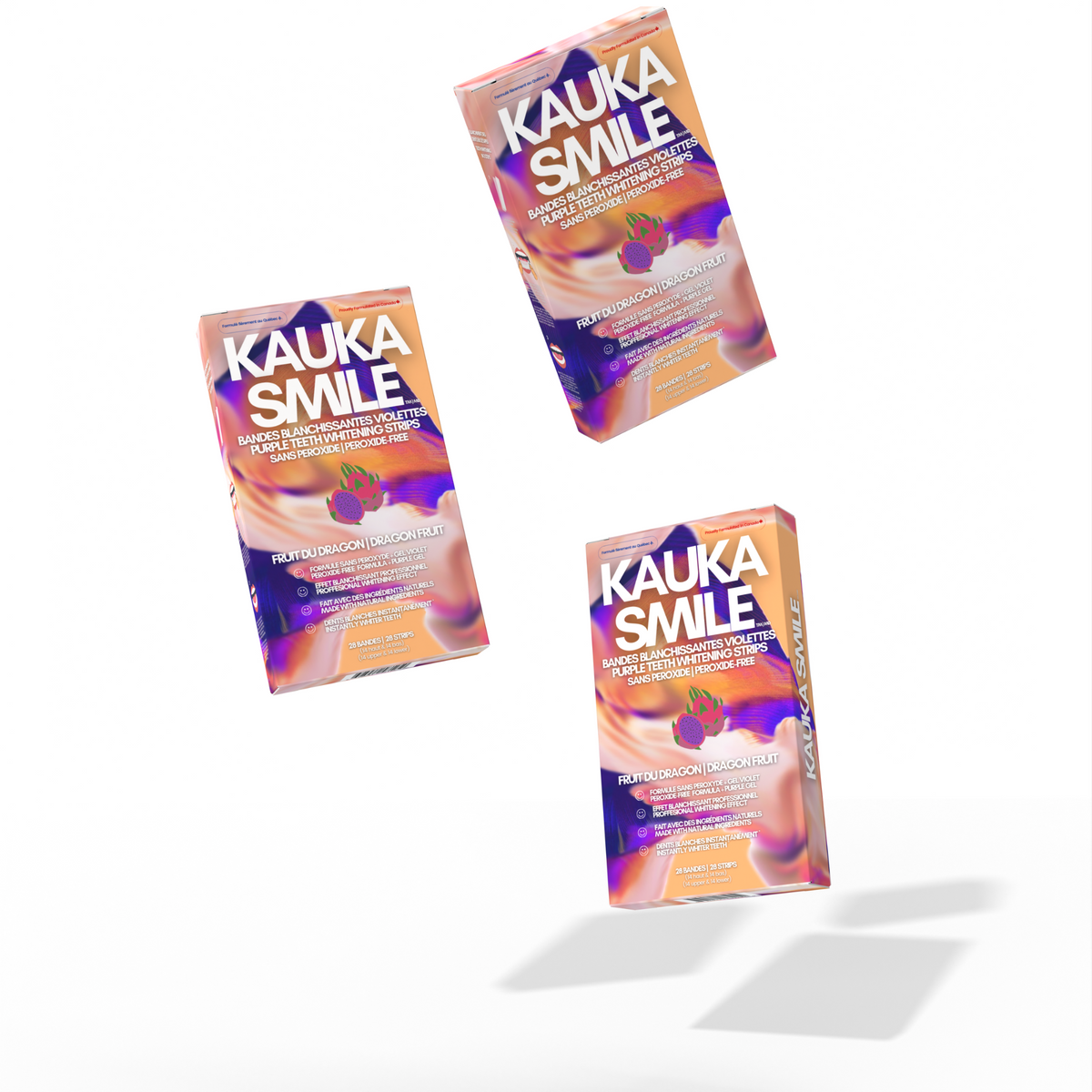 Pack Bandes Violettes : 2 Paquets de Bandes Violettes Kauka Smile (sans peroxyde)